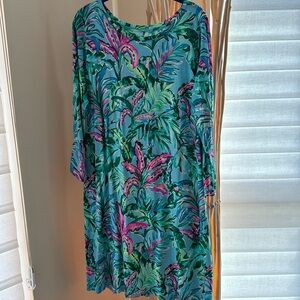 Lilly Pulitzer three-quarter sleeve cotton dress size XL